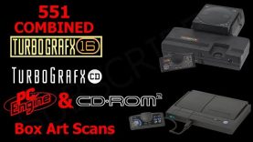 551 Combined TG16 – TG16CD – PC engine & PCE CD box scans