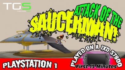Attack Of The Saucerman! PS1 First 15 Minutes!