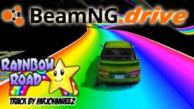 BeamNG.Drive Rainbow Road Track Mod
