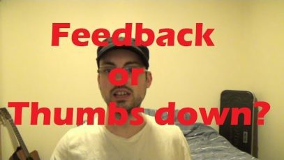 Feedback or thumbs down?