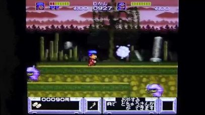 Ganbare Goemon gameplay on the Super Famicom