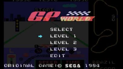 GP World on the SEGA SG-1000