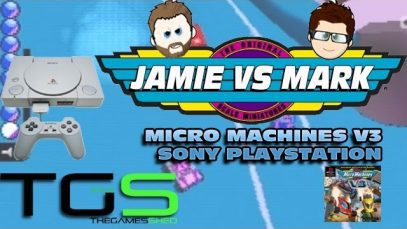 Let’s Play Micro Machines V3 – PS1 – Mark VS Jamie – Battle 73
