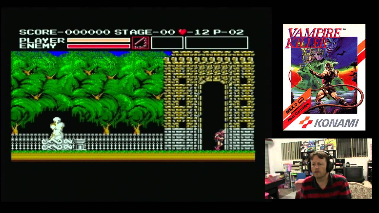 Lets Play Vampire Killer (Castlevania) – MSX & How to make a MSX Joystick