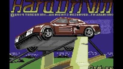 Possibly The Worse Game Ever – Hard Drivin – Commodore 64