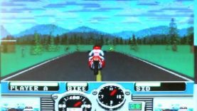 Road Rash gameplay on the Sega Megadrive