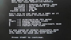 Sega Megadrive (Genesis) Bad Apple Demo