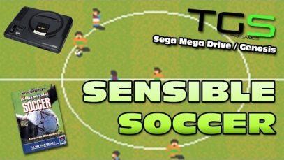 Sensible Soccer – Sega Mega Drive – Gazza scores wonder goal against Scotland!