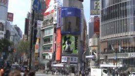 The famous Shibuya Crossing