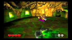 Wario World – Reptile Goliath – First Boss – Nintendo Gamecube In Game Footage