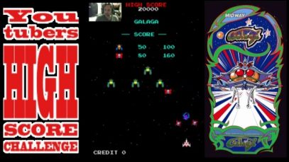 youtubers highscore challenge: GALAGA