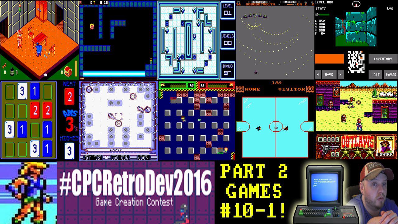 [AMSTRAD CPC] CPC Retrodev 2016 Game Creation Contest! Part 2 : Games #10-1