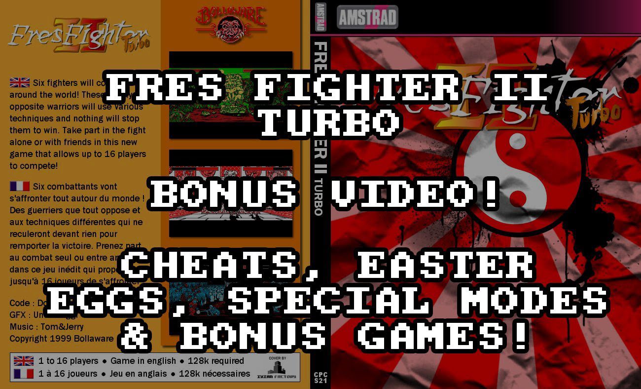 [AMSTRAD CPC] Fres Fighter – Bonus Video! Cheats, Easter Eggs, Special Modes, Bonus Games & Nudity!