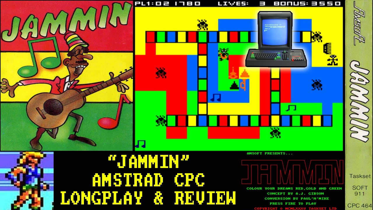 [AMSTRAD CPC] Jammin – Longplay & Review