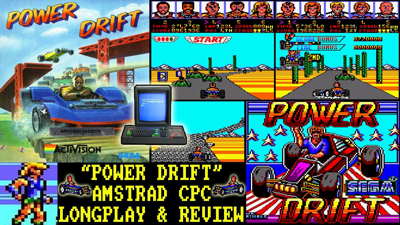 [AMSTRAD CPC] Power Drift – Longplay & Review (Part 1 of 2)