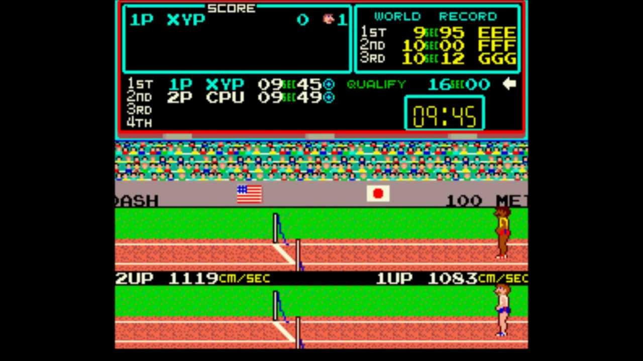 [ARCADE/MAME] Track & Field – Longplay / Playthrough (EASY) HQ