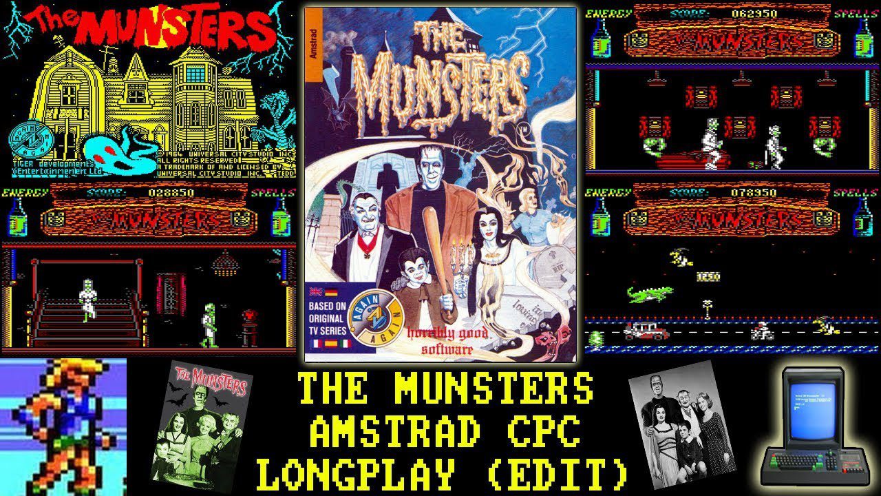 [AMSTRAD CPC] The Munsters – Longplay & Review (Live Stream Edit)