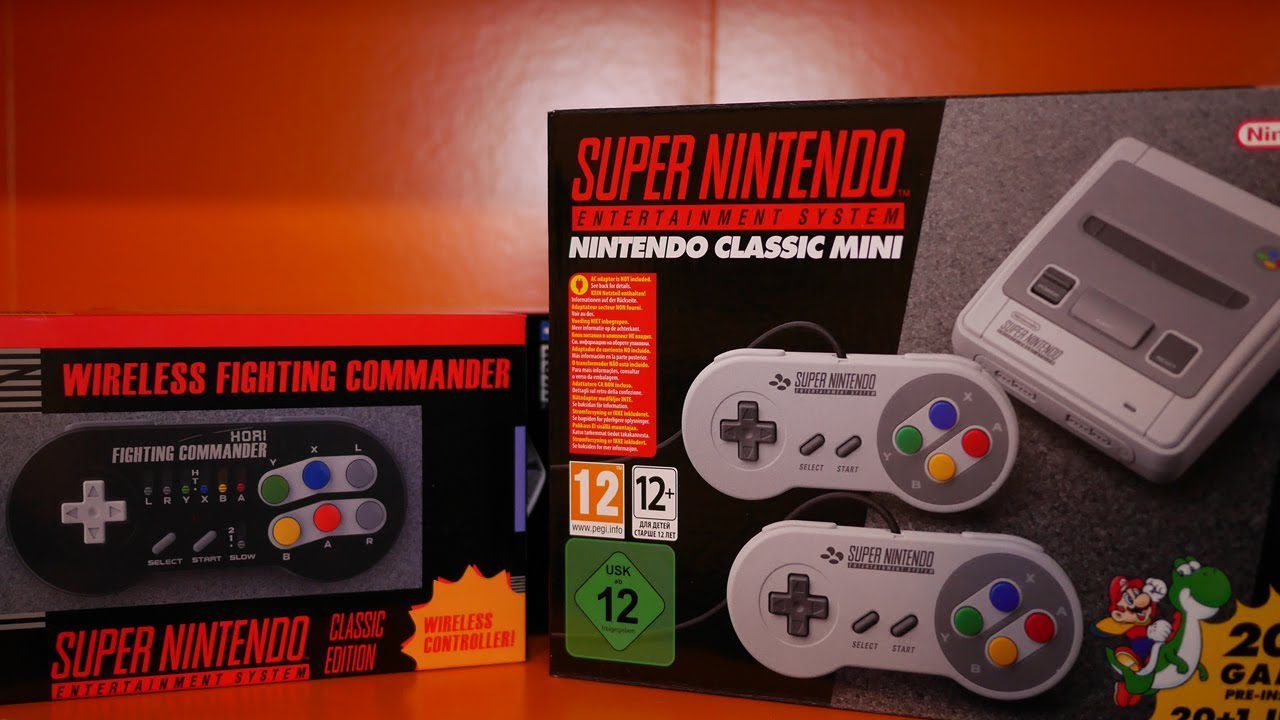 SNES Classic Mini & Hori Fighting Commander – unboxing/first thoughts | MonkeySpaz5000