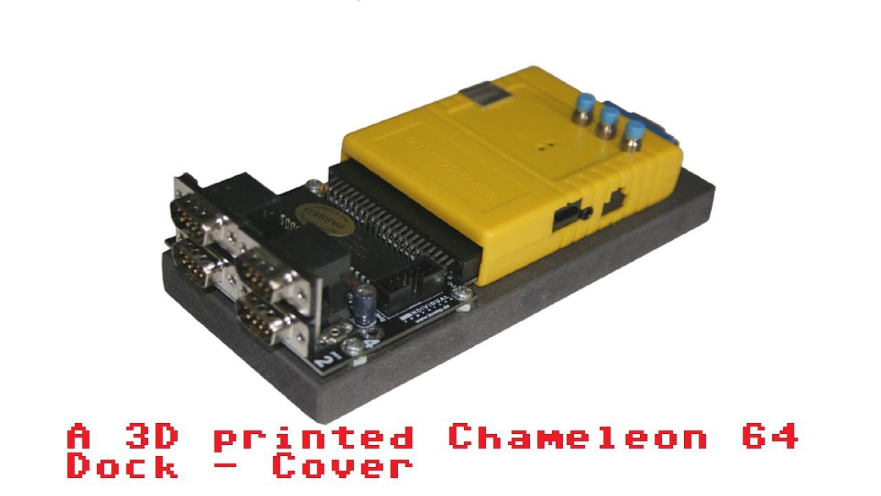 A 3D Printed Case For The Turbo 64 Chameleon Docking Station (Turbo Chameleon 64 cartridge)