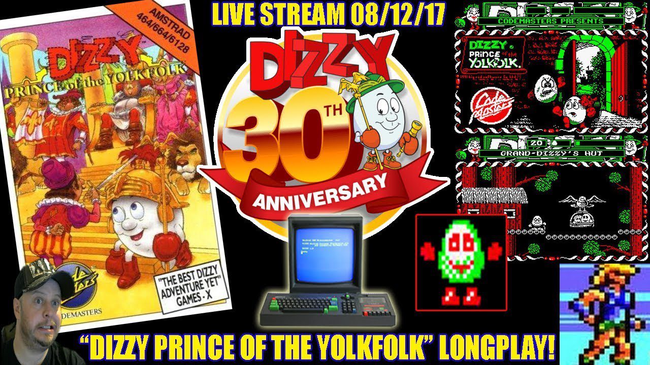 [AMSTRAD CPC] Dizzy Prince Of The Yolkfolk – (Live) Longplay & Review! [Xyphoe Live Stream]