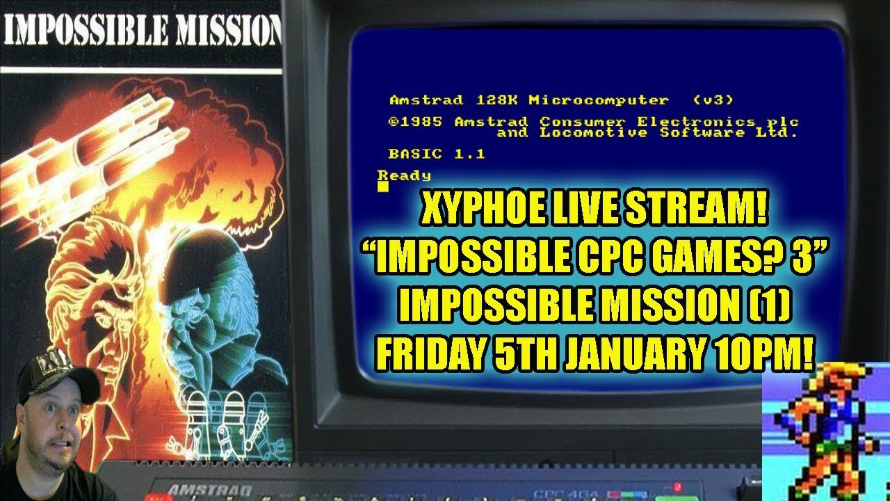 [AMSTRAD CPC] “Impossible Mission” (Impossible Amstrad CPC games? Part 3) [Xyphoe Live Stream]