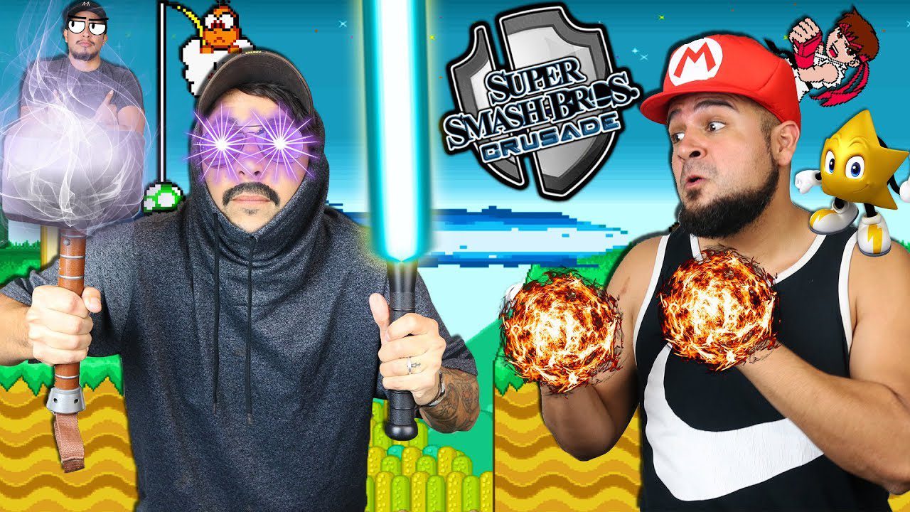 SUPER SMASH BROS CRUSADE CHALLENGE! RAYMAN vs MACH RIDER vs RISTAR SUPER SMASH BROTHERS SWITCH MOD