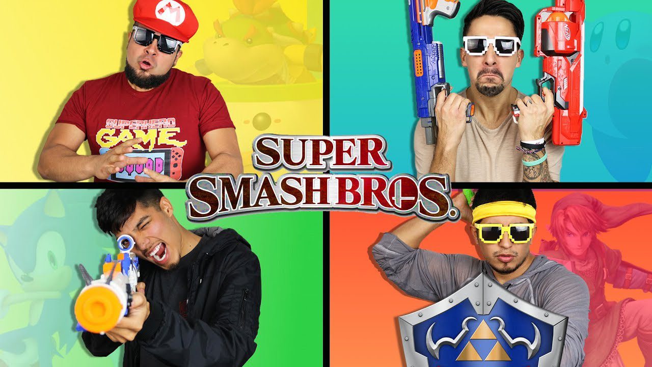 SUPER SMASH BRUH! 100k SUBS VS 1K YOUTUBE CHANNEL – LOSING TO A ROBLOX PLAYER IN SUPER SMASH BROS