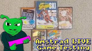 Amstrad Game Testing LIVE Ep19 Feat Super Ski & Beyond the Ice Palace.