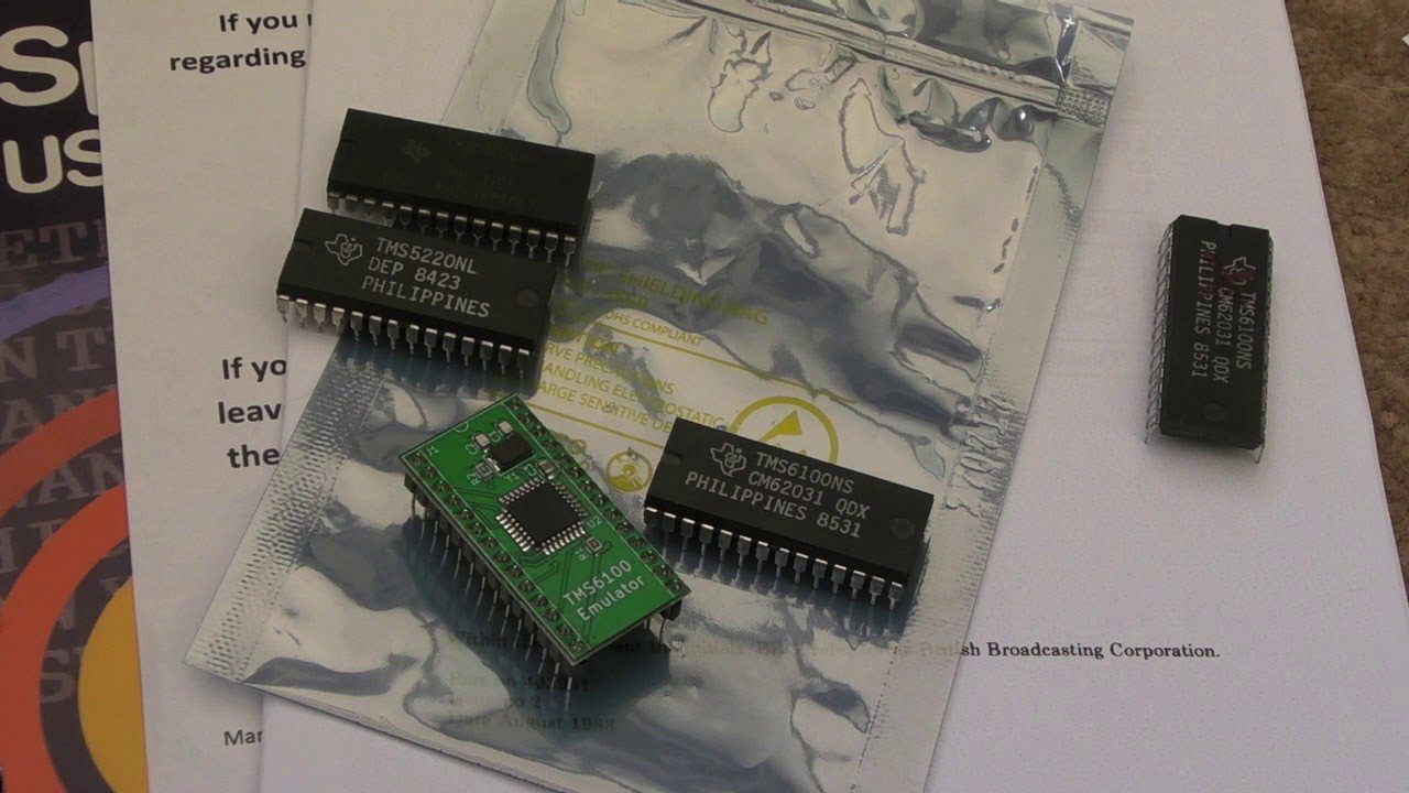 Acorn BBC TMS-5220 Speech Kit (RetroClinic.com) Overview & Testing (+Playing Arcade Speech)