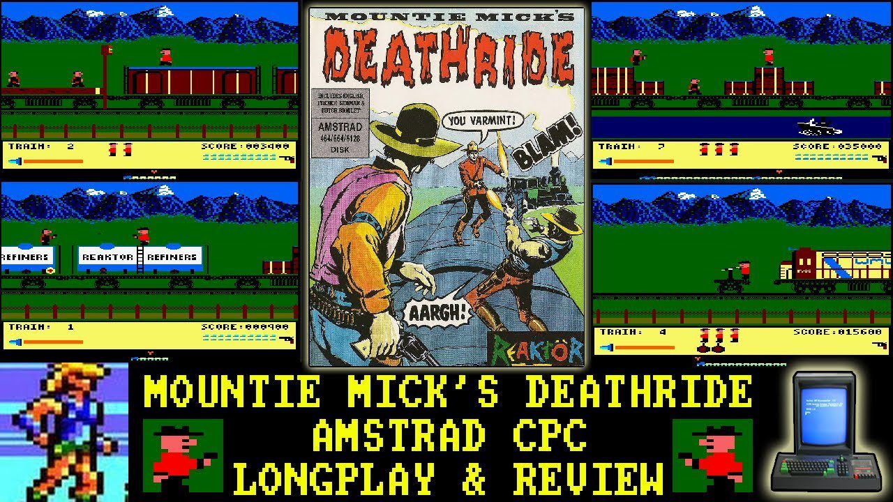 [AMSTRAD CPC] Mountie Mick’s Death Ride – Longplay & Review