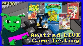 Amstrad Game Testing LIVE Ep23 Feat Teenage Mutant Hero Turtles & Dizzy Panic