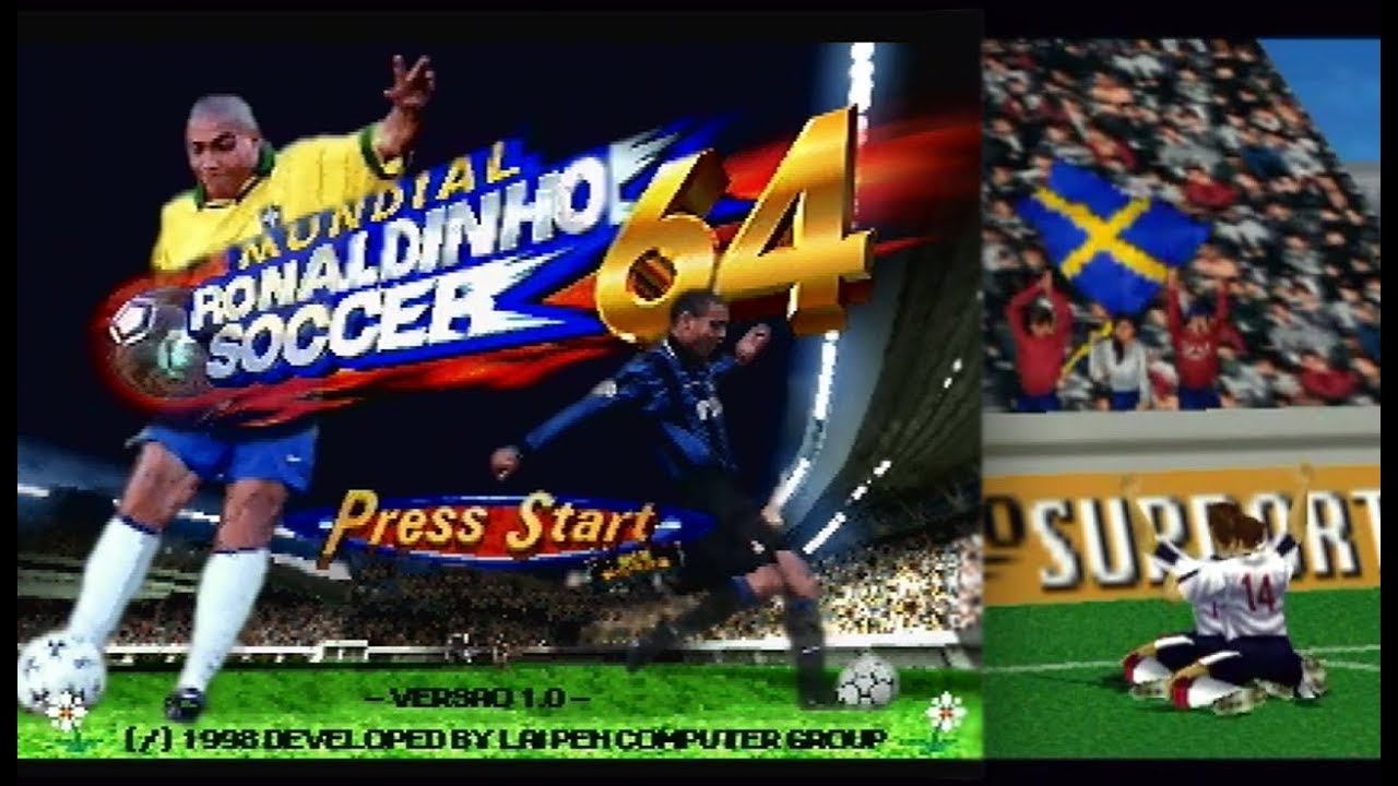 England v Sweden – Virtual World Cup 2018, Ronaldinho Soccer 64 (ISS64 Hack)