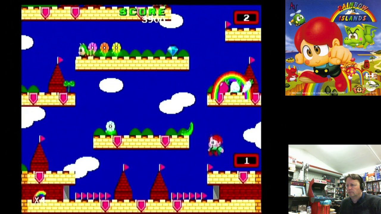Retro PC Engine CD Game   Rainbow Islands   Pickup & Play August 2018