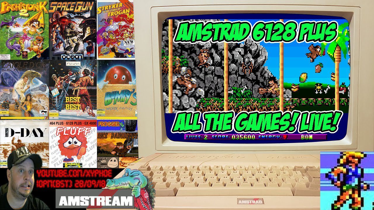 [AMSTRAD 6128 PLUS] All The Amstrad Plus Games! Live! #AMSTREAM [Xyphoe Live Stream]