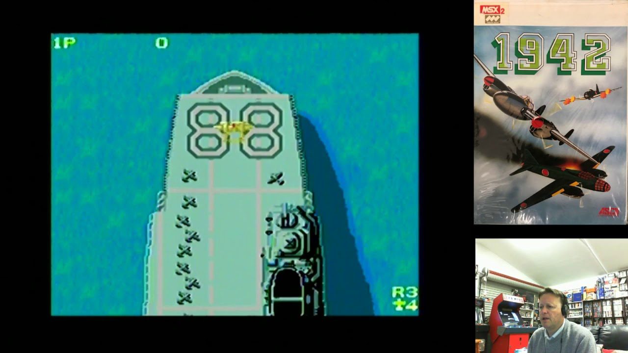 Retro MSX2 Game 1942 Pickup & Play September 2018