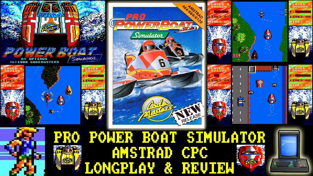 [AMSTRAD CPC] Pro Power Boat Simulator – Longplay & Review