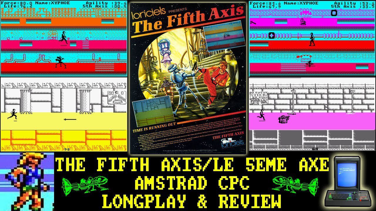 [AMSTRAD CPC] The Fifth Axis – Longplay & Review (aka Le 5eme Axe)