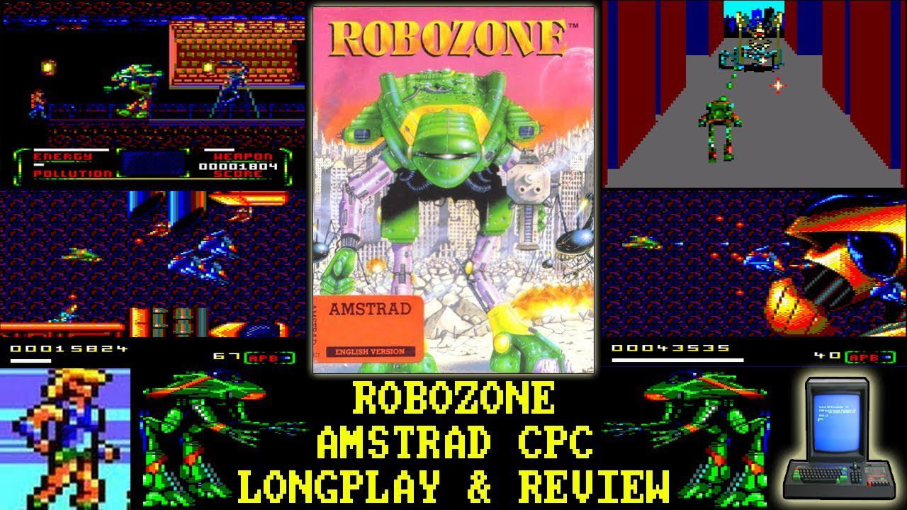 [AMSTRAD CPC] Robozone – Longplay & Review