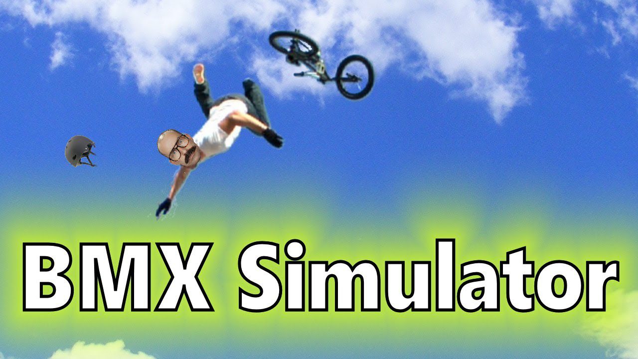 Derek pedals faster than ever before in BMX SIMULATOR
