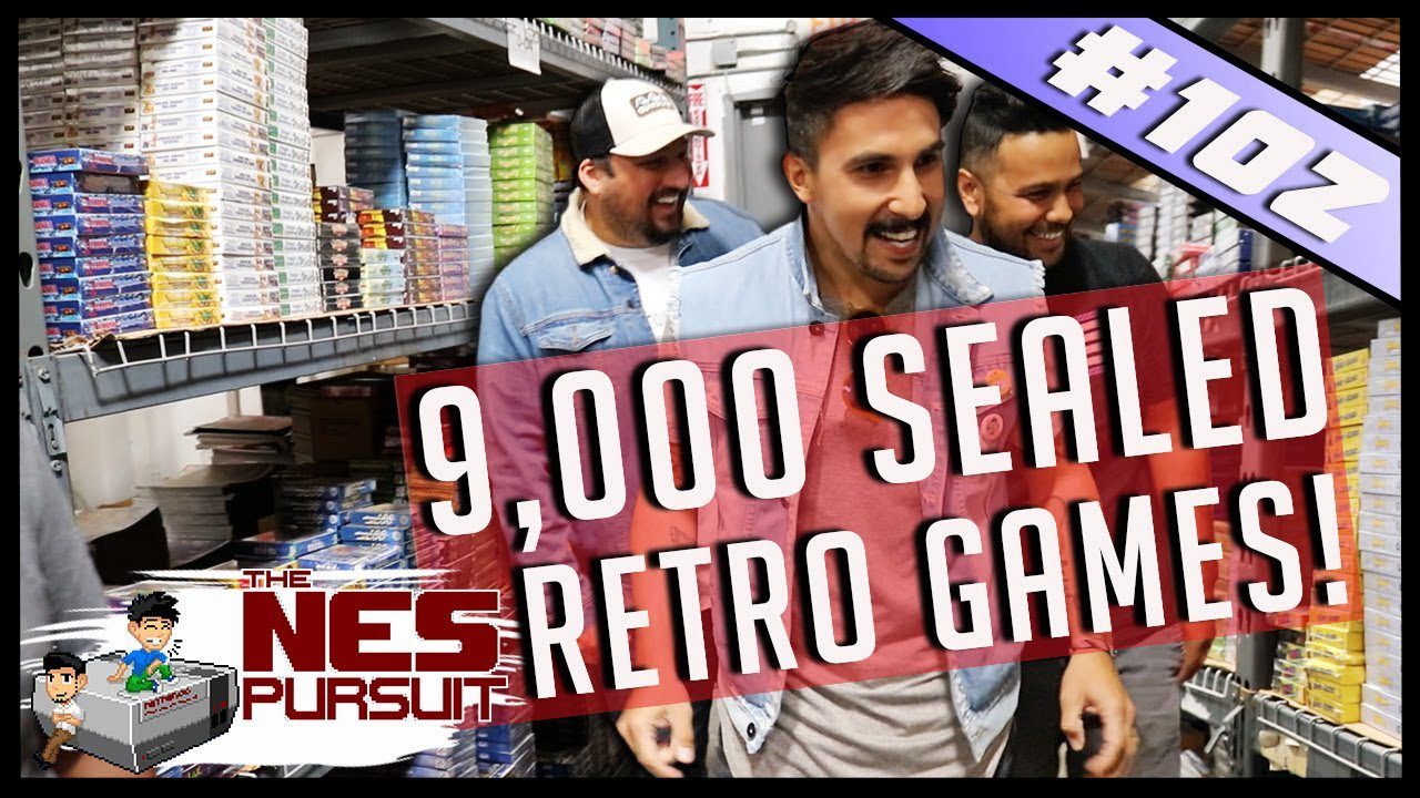 TheNesPursuit – THE LARGEST FIND IN RETRO GAMING HISTORY – 9000 SEALED RETRO GAMES – Episode 102