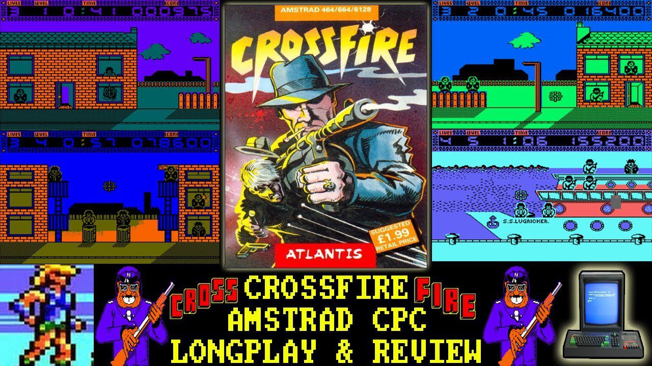 [AMSTRAD CPC] Crossfire – Longplay & Review