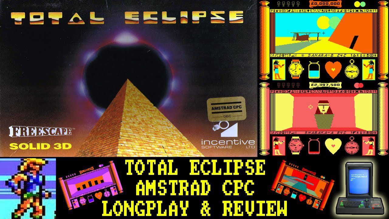 [AMSTRAD CPC] Total Eclipse – Longplay & Review