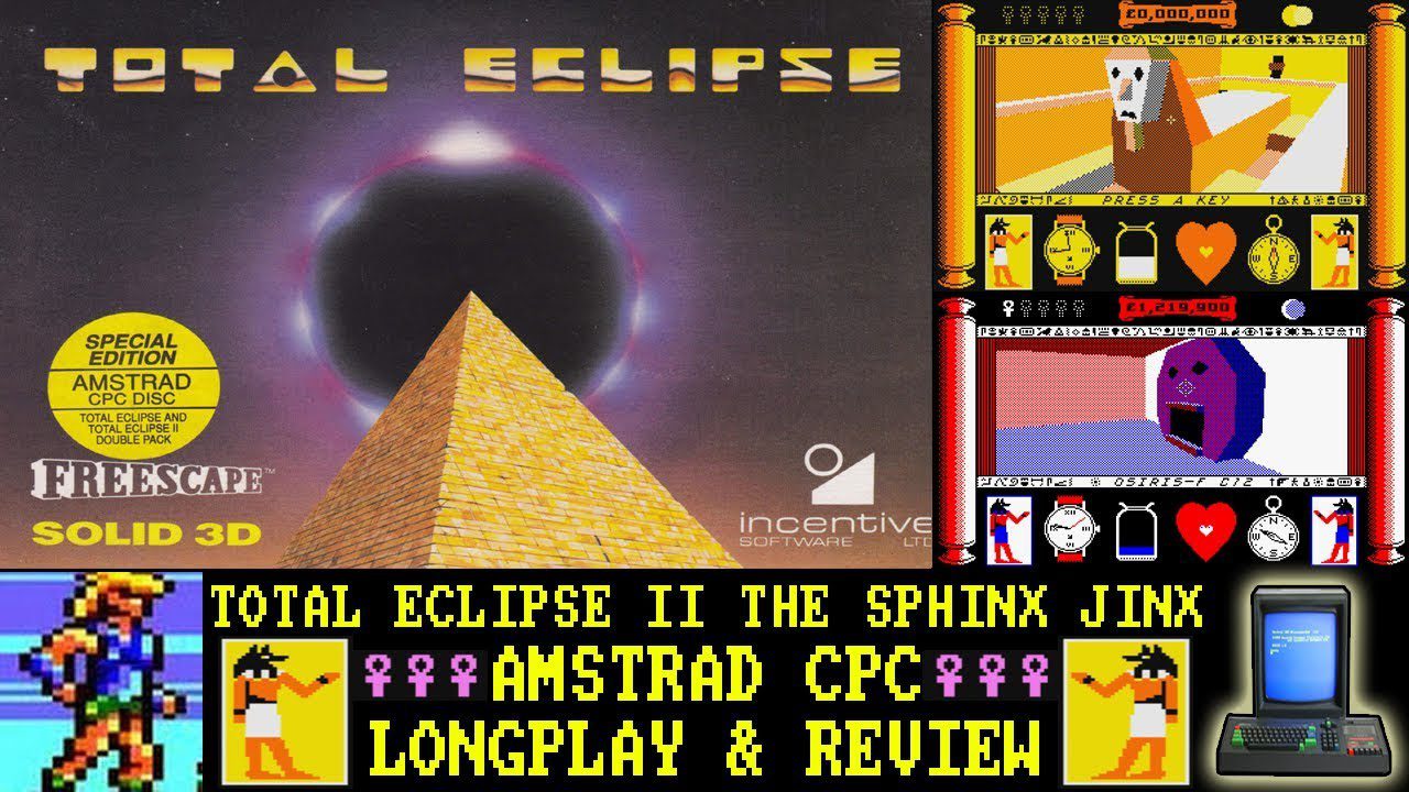 [AMSTRAD CPC] Total Eclipse II : The Sphinx Jinx – Longplay & Review