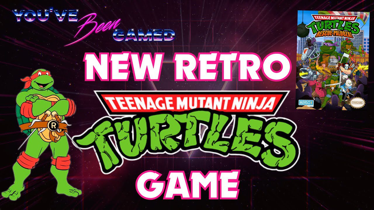 New Retro Style Teenage Mutant Ninja Turtles Game Rescue Palooza