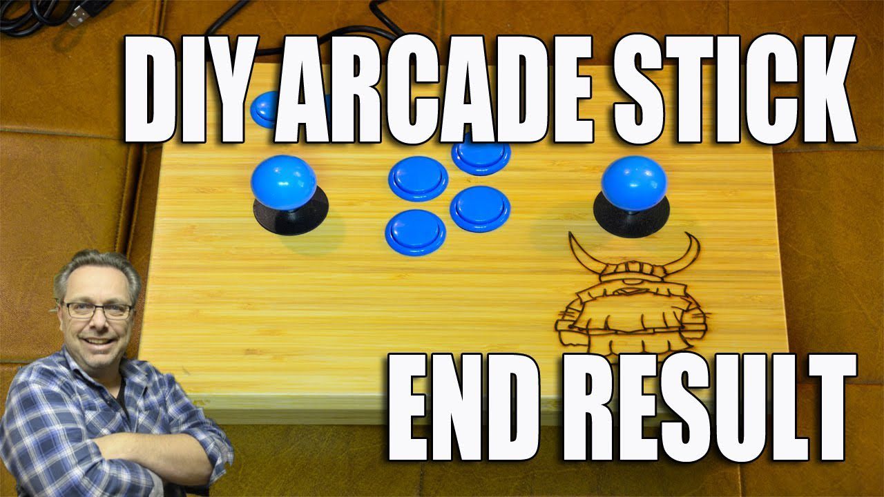 DIY Bamboo Arcade Stick End Result