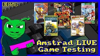 Amstrad Game Testing LIVE Ep51 Feat Army Moves & Robot Monsters
