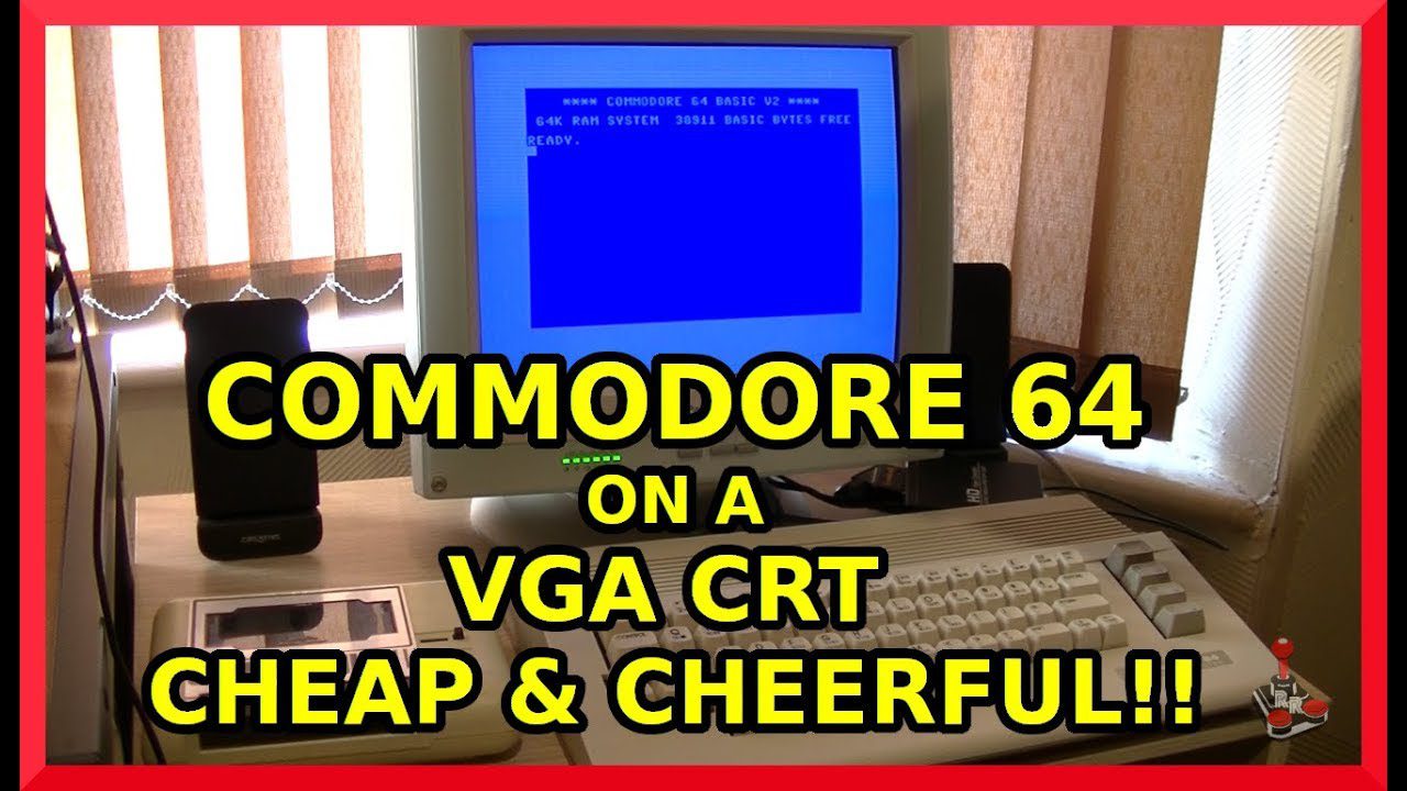 Commodore 64 on a VGA CRT monitor – the cheap and cheerful way!