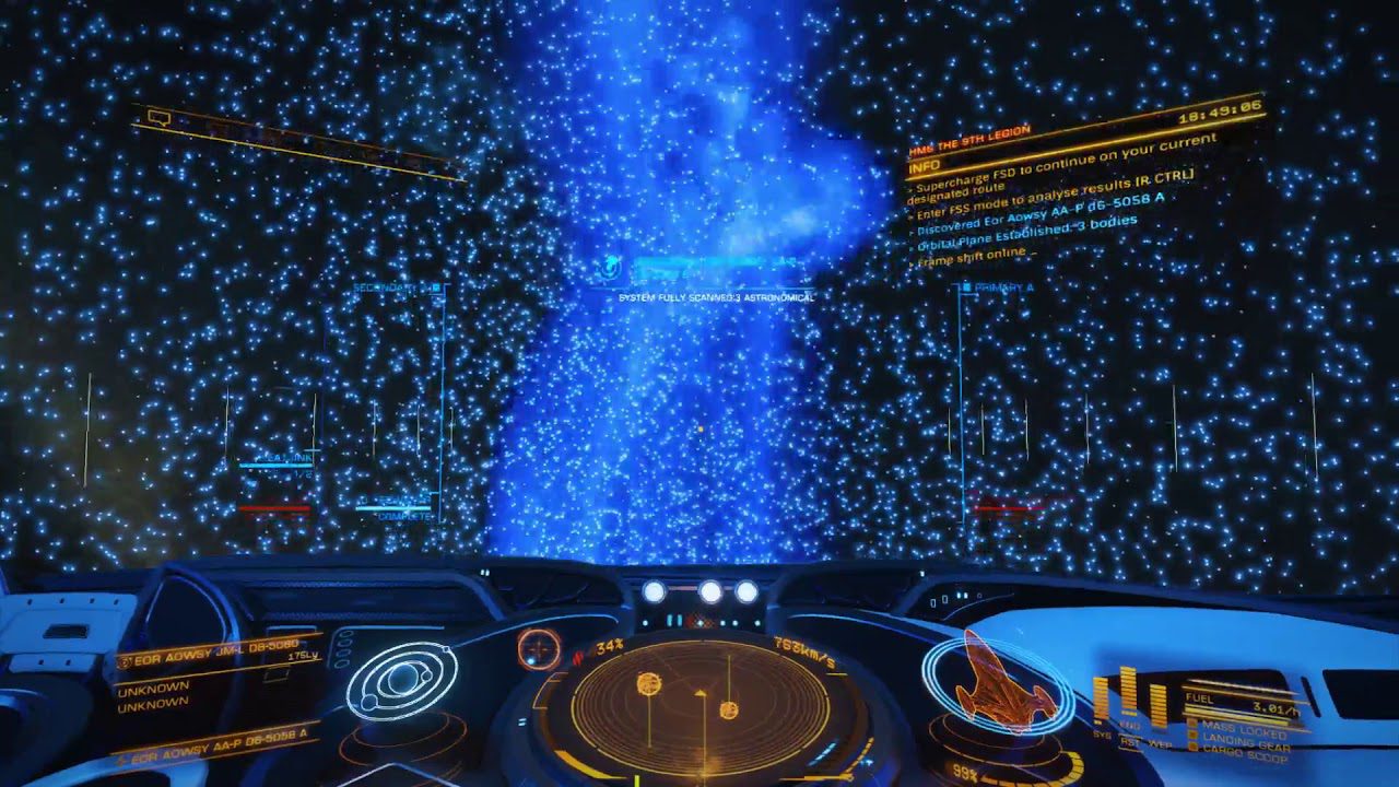 Elite Dangerous. Distant Worlds 2. Day 42. EOR AOWSY NM T C4 945 to Waypoint 6. Finally caught up