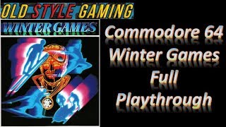 Commodore 64 Winter Games (Still one of the best Sports Games out there)