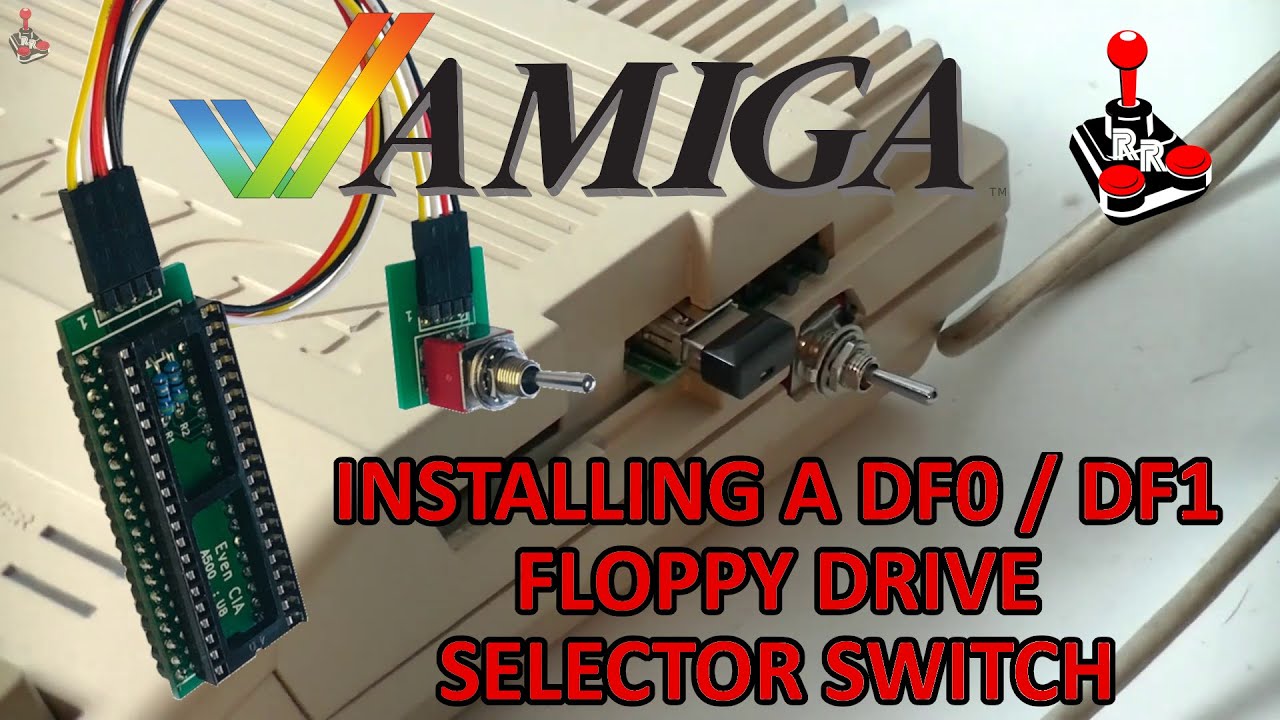 Amiga 500 | Installing a DF0 / DF1 Floppy Selector Switch